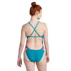 Solid Twist Back One Piece-Speedo Fashion
