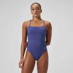Solid V-Back One Piece-Speedo Outlet