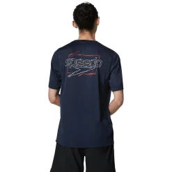 Graphic Short Sleeve Swim Rashguard-Speedo Sale