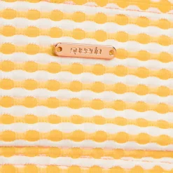 Textured Stripe Tie Front Bandeau Top-Speedo New