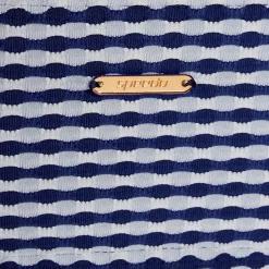 Textured Stripe Tie Front Bandeau Top-Speedo Best