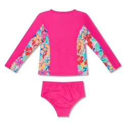 Toddler Long Sleeve Rashguard Set-Speedo Hot
