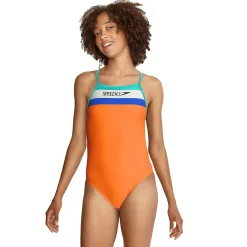 Vintage Splice One Back One Piece-Speedo New