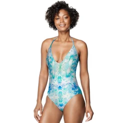 V-Neck Halter One Piece-Speedo Fashion