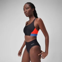 Women's Colourblock Bikini Top-Speedo Fashion