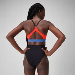 Women's Colourblock Bikini Top-Speedo Fashion