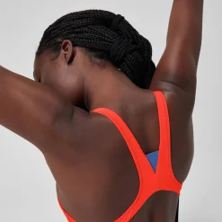 Women's Colourblock Zip Swimsuit-Speedo Online