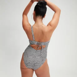 Women's Shaping Printed Asymmetric One Piece-Speedo Sale