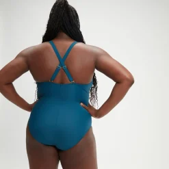 Women's Shaping V Neck One Piece (+)-Speedo Fashion