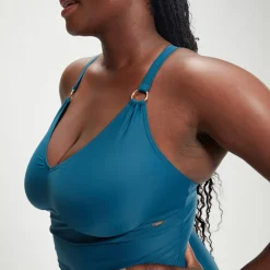 Women's Shaping V Neck One Piece (+)-Speedo Fashion