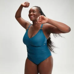 Women's Shaping V Neck One Piece (+)-Speedo Fashion