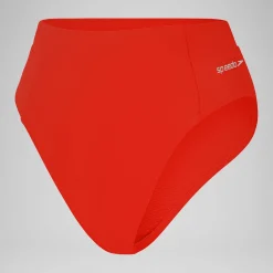 Women's Solid Hi-Waist Bottom-Speedo Hot
