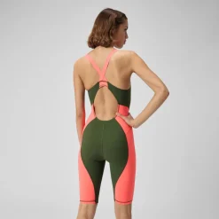 Women's Solid Vanquisher Kneeskin-Speedo Hot