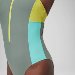 Zip Colorblock One Piece-Speedo Clearance