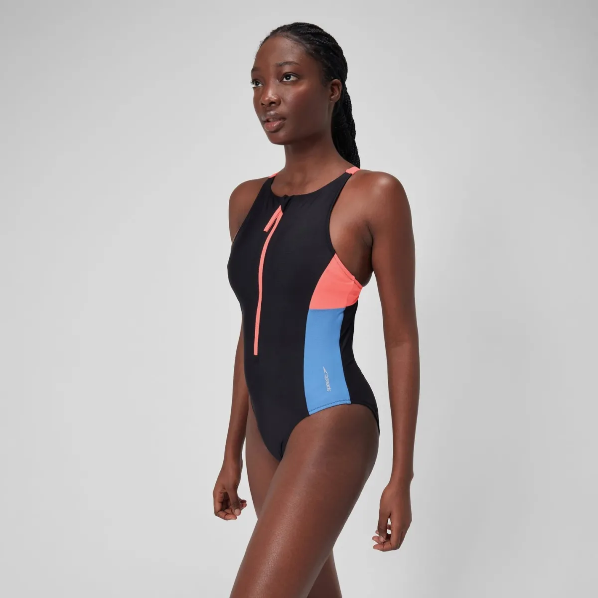 Zip Colorblock One Piece-Speedo Sale